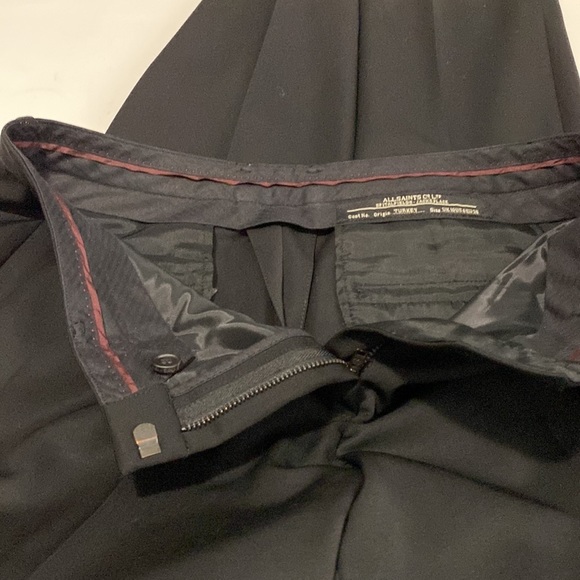 All Saint Straight Leg Black Trouser Size 6 US - Picture 12 of 15